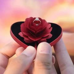 Elegant Heart-Shaped Ring Box