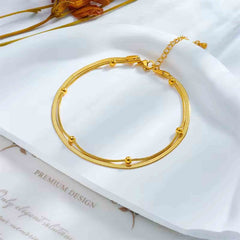 Stylish Double Layer Anklet