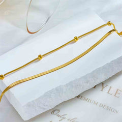 Stylish Double Layer Anklet